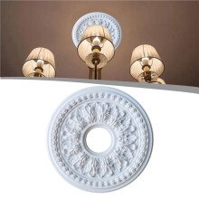 5X Home Round PU Decorative Ceiling Fan Lamp Cover Ceiling Shape Decoration Easy Installation Lamp Ceiling Light Panel