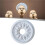 5X Home Round PU Decorative Ceiling Fan Lamp Cover Ceiling Shape Decoration Easy Installation Lamp Ceiling Light Panel 1