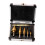 5Pcs Step Drill Bit HSS Ti Coated Triangular Shank Power Tool Accessories with Center Punch 2