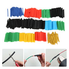 530pcs Heat Shrink Tube Set Insulation Sleeving - 5 Colors, Various Sizes