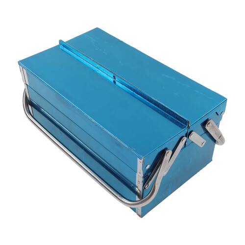 2 Layer 3 Tray Tool Storage Box Stainless Steel Cantilever Toolbox Folding Accessory Suitcase 350 Type 1