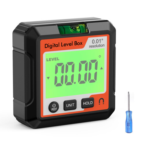Digital Angle Finder Tool Electronic Level Tool with LCD Bubble Level Magnetic Base for Woodworking Construction Machinery 1