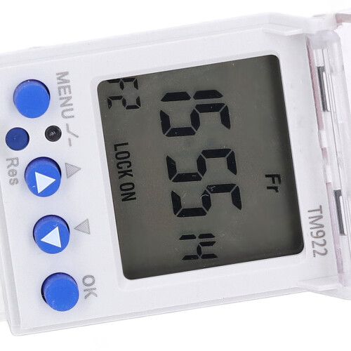 DIN Rail Timer Switch 2 Way LCD Display LED Indicator 7 Day Programmable Digital Timer Switch 2
