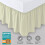King Bed Platform Base Frilled Valance, Cream, 6