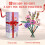 Wealrotn Rose Flower Bouquet Building Blocks Set, 5