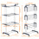 Airer Clothes Drying Rack, 4-Tier Foldable Clothes Hanger, Adjustable, Grey 4