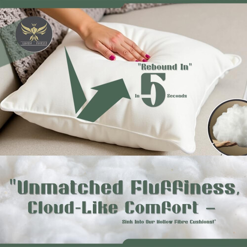 Cushion Inserts Pads (Pack of 2) 50cm x 50cm 1