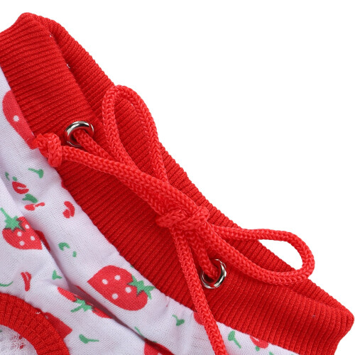 Pet Pigs Strawberry Pattern Cotton Reusable Physiological Pants, S Size 1