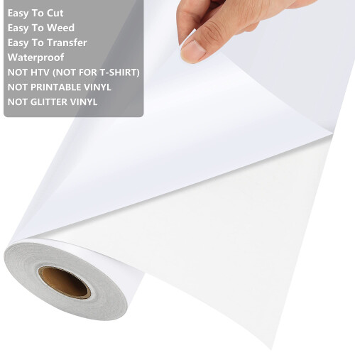 Lya Vinyl Permanent Vinyl for Cricut, Matte White 1
