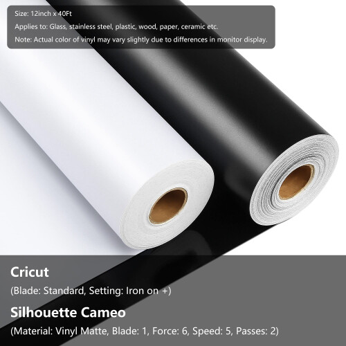 Lya Vinyl Permanent Vinyl for Cricut, Matte White 2