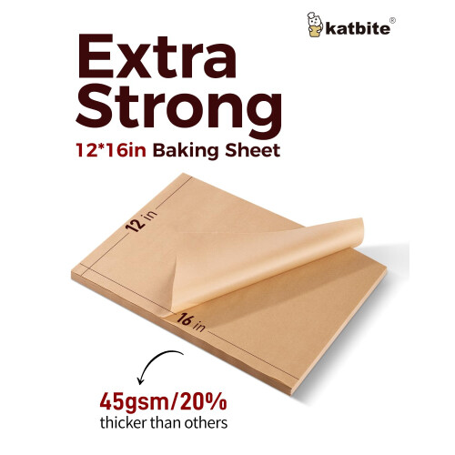 Unbleached Parchment Paper 200 PCS, Katbite 12X16 1