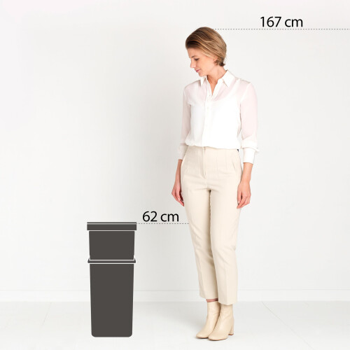 Brabantia Brabantia Sort & Go Recycle Bin 40L (Grey), 2