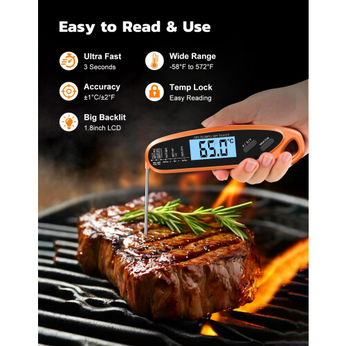 Babacom Meat Thermometer Digital with Dual 1