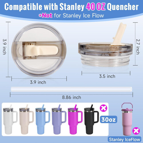 40oz Leak Proof Lids for Stanley Cup,Tumbler 2