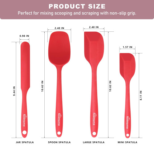 NileHome Silicone Spatula Set, High 1