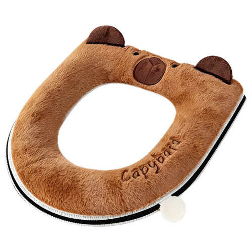 Housse de siège de toilette Capybara douce et confortable (1 pièce) 1