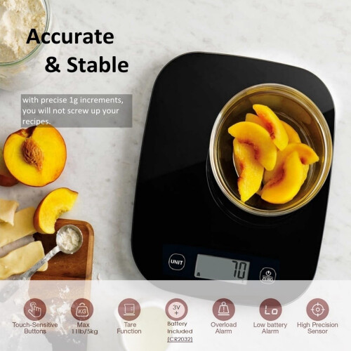 NUTRI FIT Digital Kitchen Scale Ultra Thin Electronic Scale 1