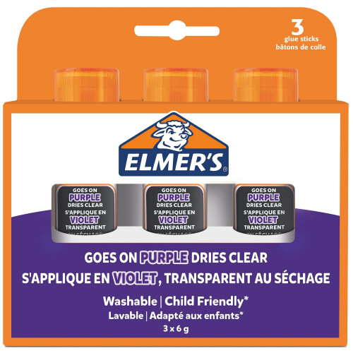 Elmer's Disappearing Purple Glue Sticks | Dries 1