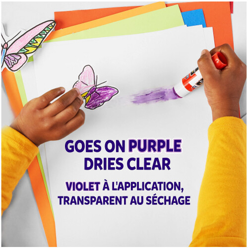 Elmer's Disappearing Purple Glue Sticks | Dries 2