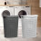 60L Laundry Basket with Lid - Large Plastic 5