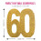 Number 60 Glitter Table Decoration Gold| Table 2