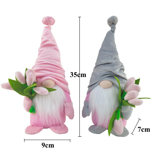 Zemolo 2pcs Spring Gonk Gnome Decorations, Plush 1
