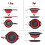 Walfos Collapsible Colander Set - Silicone Pasta 6