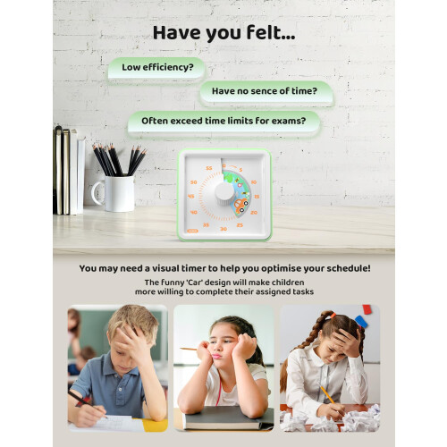 LIORQUE Visual Timer for Kids, 60 Minute Visual 2
