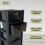 Large 4 Drawer Plastic Storage Tower Unit 5