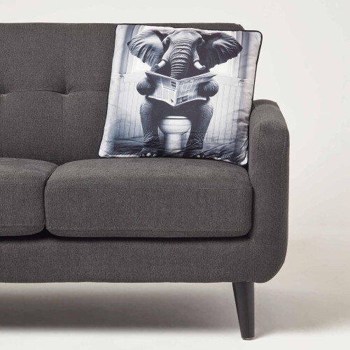 Homescapes Elephant Toilet Cushion, 45 x 45cm 1