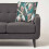 Homescapes (Dark Green) Botanical Leaf Cushion, 45 x 45cm 2