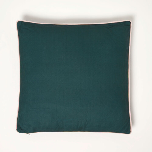 Homescapes (Dark Green) Botanical Leaf Cushion, 45 x 45cm 2