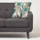 Homescapes (Light Green) Botanical Leaf Cushion, 45 x 45cm 2