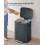 Songmics SONGMICS Grey Kitchen Bin with Two Plastic Inner 3