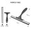SetSail Shower Squeegee for Glass Doors Stainless 2