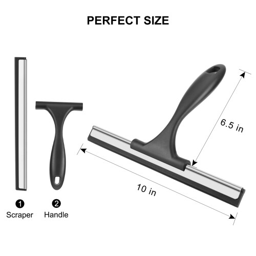 SetSail Shower Squeegee for Glass Doors Stainless 1
