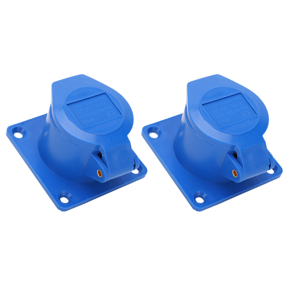 2Pcs ExplosionProof 16A Socket 3Pin IP44