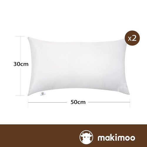 Makimoo Cushion Inserts 30cm x 50cm (12" x 20"), 1