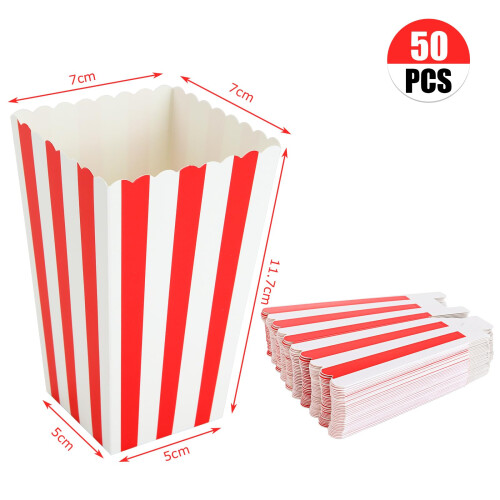ASelected 50PCS Popcorn Boxes 2x2.7x4.5 Inch 1