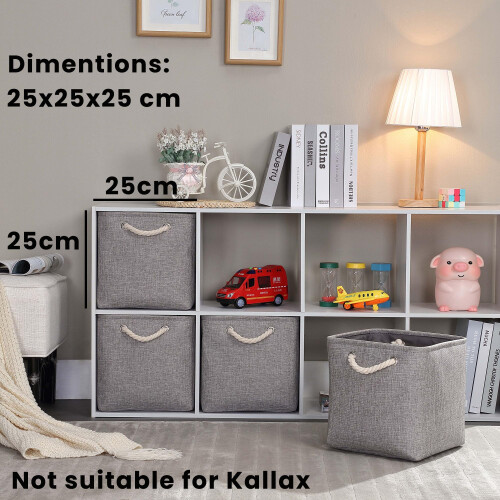 Mangata Cube Storage Boxes 25x25x25cm, Fabric 1