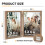 Double Photo Frame 4x6 Hinged Folding Wood 3
