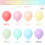 Pastel Rainbow Balloons, 50 Pcs 12 Inch Macaron 2