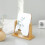 Rotatable Makeup Mirror with Wooden Stand-Large vertical squar 5