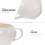Ceramic Milk Pitcher White Easy to Clean Dishwasher Safe 2