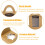 SUJIBHI 20 Pcs Individual Cupcake Boxes Single 3