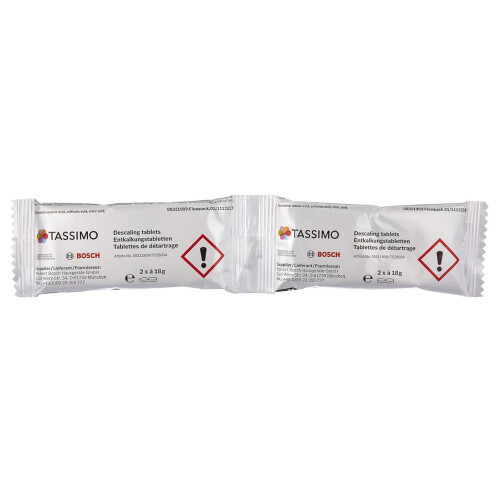 Bosch Tassimo Descaling Tablets with 4 Tablets for 2 2