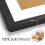 A3 Picture Frame, Black Wooden A3 Photo Frames, with A4 Mount 4