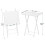 HOOBRO Side Table 2 Set, Folding Tables, TV Tray 3