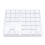 Wireless Numeric Keypad 35 Keys Bluetooth/2.4G Rechargeable Silver White 15