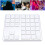 Wireless Numeric Keypad 35 Keys Bluetooth/2.4G Rechargeable Silver White 16